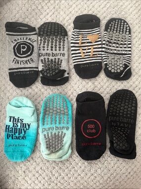 Pure Barre Athletic Grip No-Show Socks - assorted colors